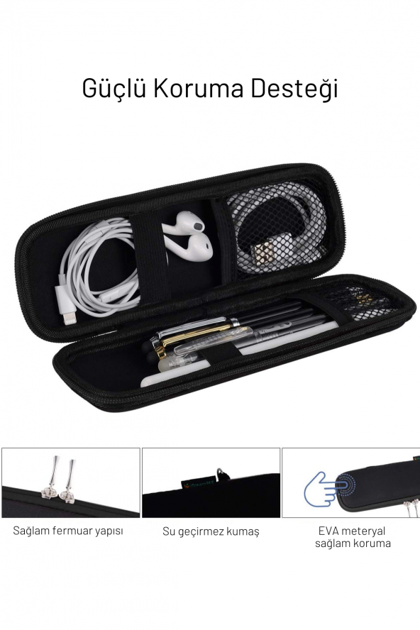 Pen1 / Pen2 Kalemleri için İnce EVA Taşıma Çantası Dokunmatik Kalem Kutusu - Resim 3