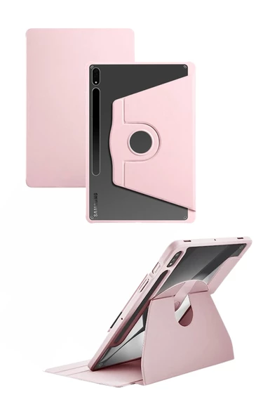 Galaxy Tab S7+/S8+ T970/T975/T976/S7 FE 12,4 inç Fuchsia Pino Tablet Kılıfı - 6