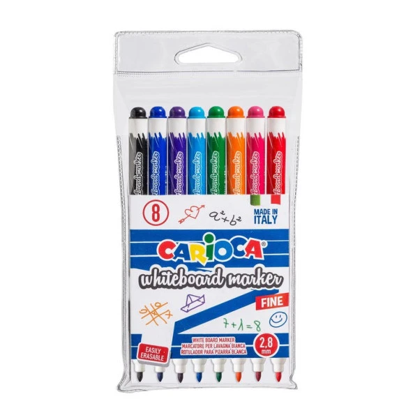 Carioca Beyaz Tahta Kalemi 2.8 mm 8 Renk