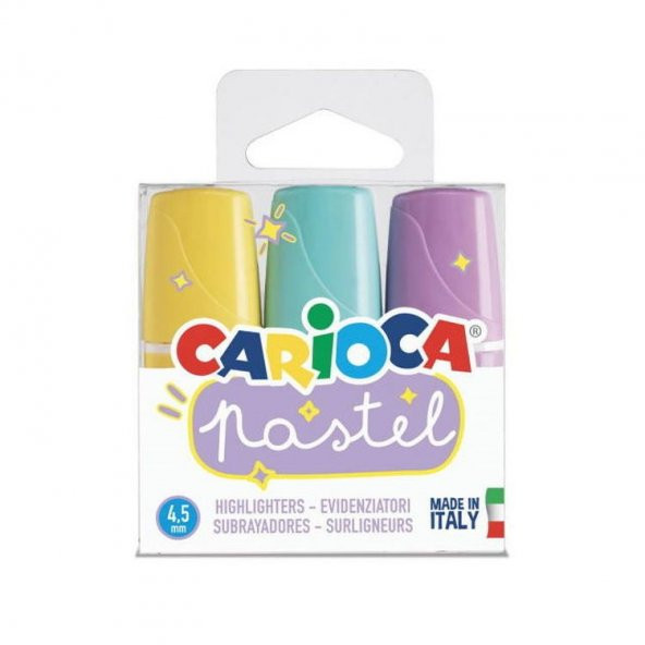 Carioca Pastel Mini İşaretleme Kalemi 3 Renk