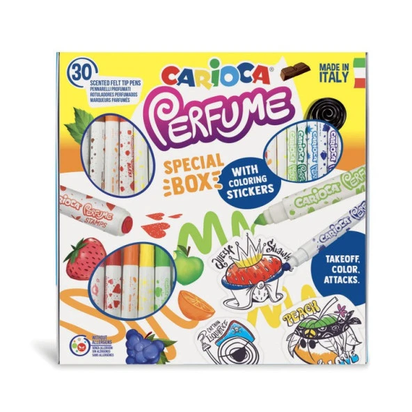 Carioca Perfume Special Kokulu Keçeli Boya Kalemi 30lu Özel Set