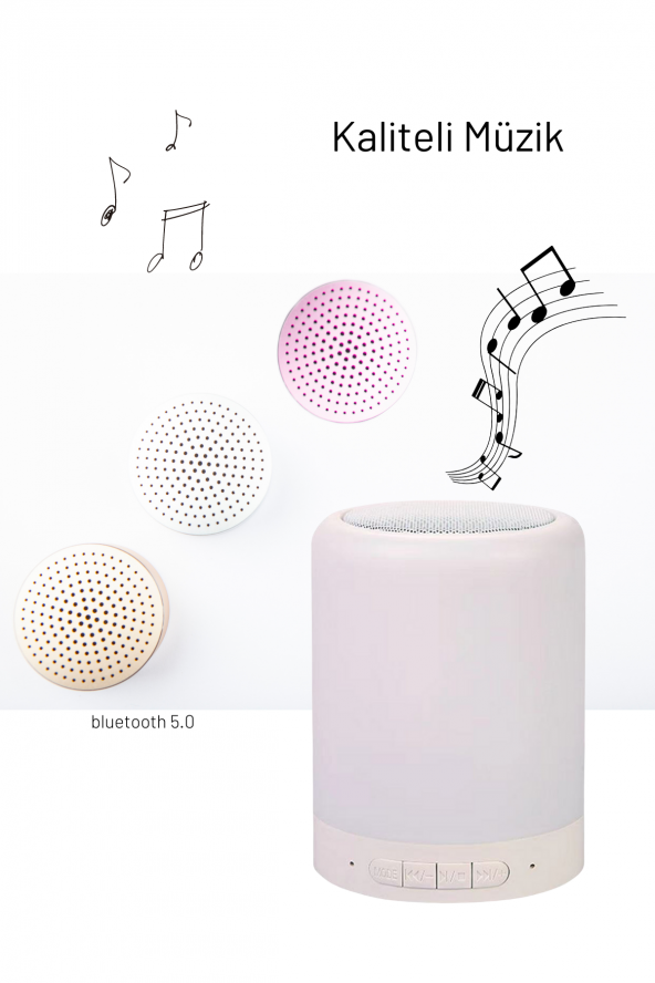 Fuchsia CL-671 Şarjlı Dokunmatik Gece Lambalı Bluetooth Hoparlör - 2