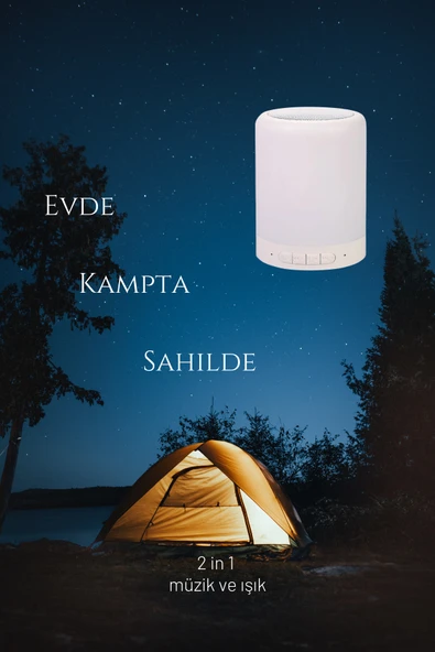 Fuchsia CL-671 Şarjlı Dokunmatik Gece Lambalı Bluetooth Hoparlör - Resim 4