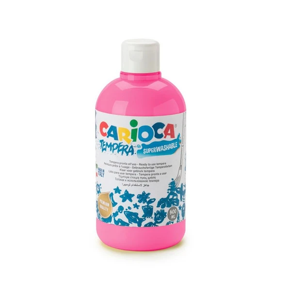 Carioca Tempera Yıkanabilir Poster Boya 500 ml. PEMBE