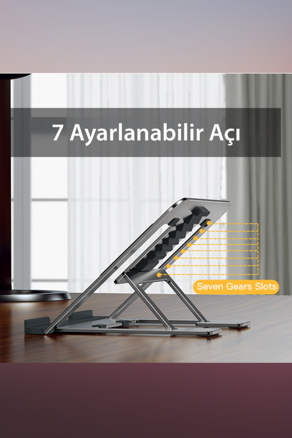 Fuchsia LP02 Alüminyum Dizüstü Bilgisayar Sehpası - 3