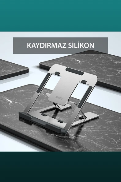 Fuchsia LP02 Alüminyum Dizüstü Bilgisayar Sehpası - Resim 5