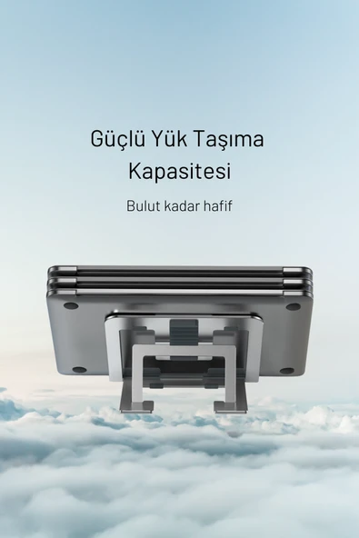 Fuchsia LP02 Alüminyum Dizüstü Bilgisayar Sehpası - Resim 6