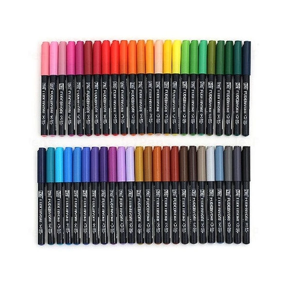 Zig Fudebiyori Brush Pen Fırça Uçlu Kalem 48 RENK SET ürün görseli