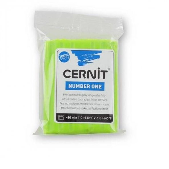 Cernit Number One Polimer Kil 56 gr 601 Lime Green