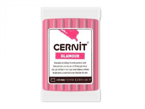 Cernit Glamour (Metalik) Polimer Kil 56 gr 420 Carmin Red ürün görseli 1