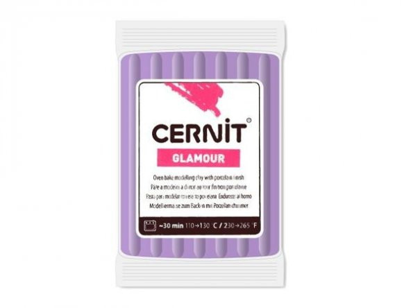 Cernit Glamour (Metalik) Polimer Kil 56 gr 900 Violet