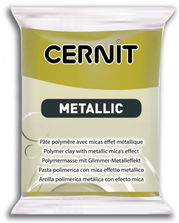 Cernit Metallic Polimer Kil 56 gr 055 ANTIQUE GOLD