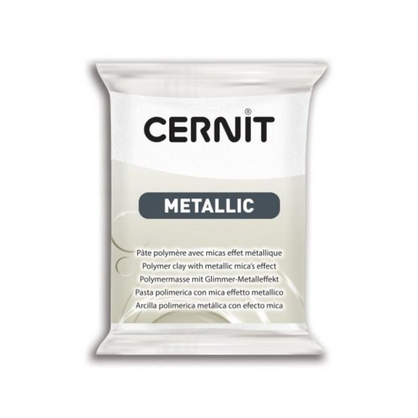 Cernit Metallic Polimer Kil 56 gr 085 Pearl White ürün görseli 1