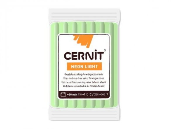 Cernit Neon Light (Fosforlu) Polimer Kil 56 gr 600 Green