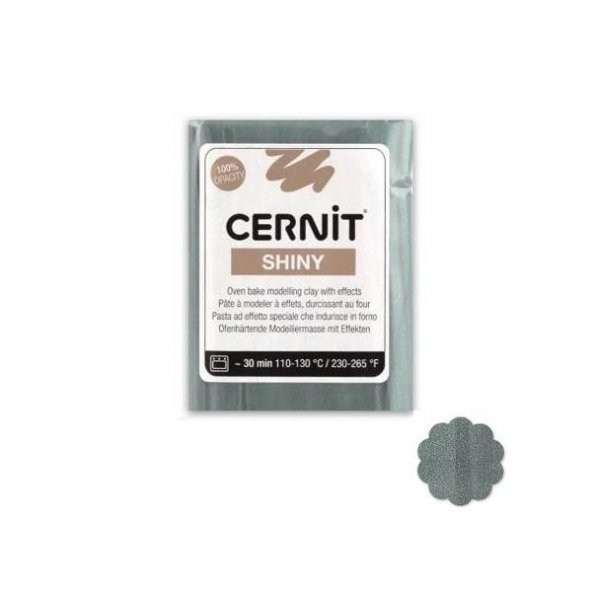 Cernit Shiny (Pırıltılı) Polimer Kil 56 gr 630 Duck Green