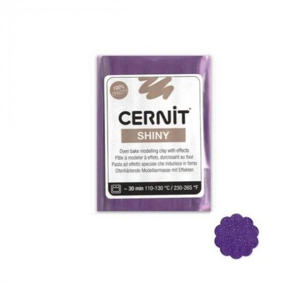 Cernit Shiny (Pırıltılı) Polimer Kil 56 gr 900 Violet