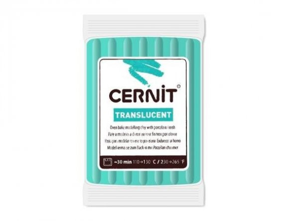 Cernit Translucent (Transparan) Polimer Kil 56 gr 620 Emerald