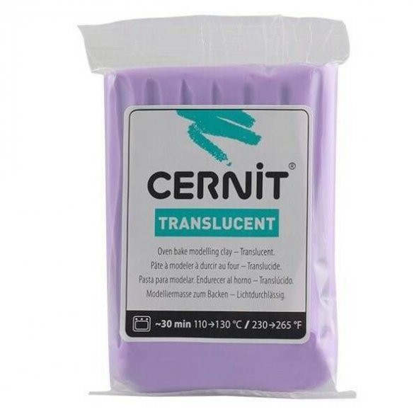Cernit Translucent (Transparan) Polimer Kil 56 gr 900 Violet