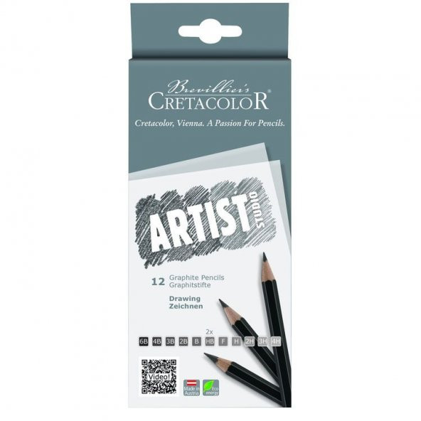 Cretacolor Artist Studio Graphite Dereceli Kalem Seti 12li (141 12) - 1