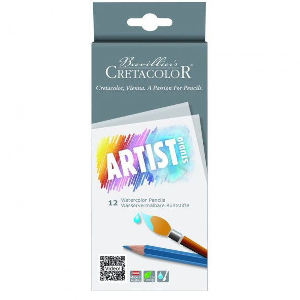 Cretacolor Artist Studio Line Watercolor Pencils 12 Renk Sulandırılabilir Boya Kalemi (283 12)