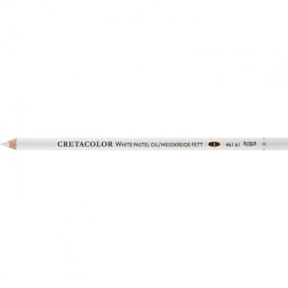 Cretacolor White Pastel Oil Pencil Soft Beyaz Yağlı Tebeşir Kalemi (461 61)