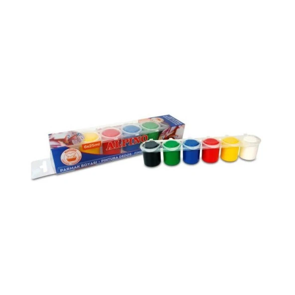 Alpino Parmak Boyası 6 Renk x 25 ml