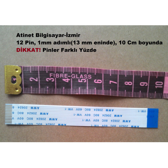 Awm 20624 80C 60V Vw-1 Flex Kablo 12 Pin  10Cm 12-1-10B