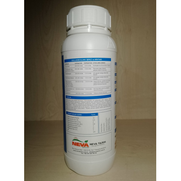 Nevamin Combi 1Litre İz Element Katkılı Sıvı Organomineral Gübre - 3