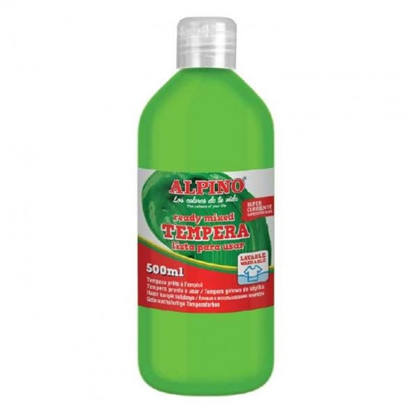 Alpino Tempera (Yıkanabilir) Boya 500 ml. A.YEŞİL