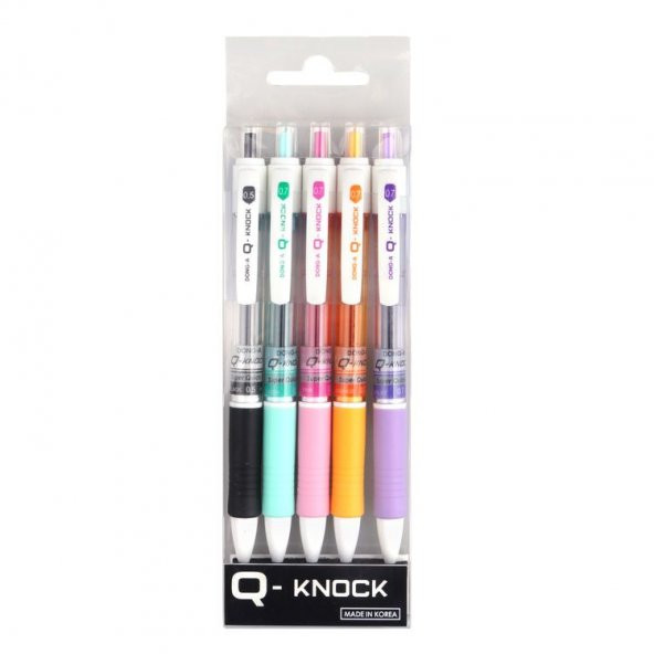 Dong-A Q-Knock 0.5 mm Hızlı Kuruyan Jel Kalem 5 RENK SET