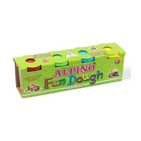Alpino Fosforlu Oyun Hamuru 4 Renk x 100 gr.