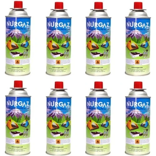 Nurgaz 220 gr Kartuş 8 Li Set
