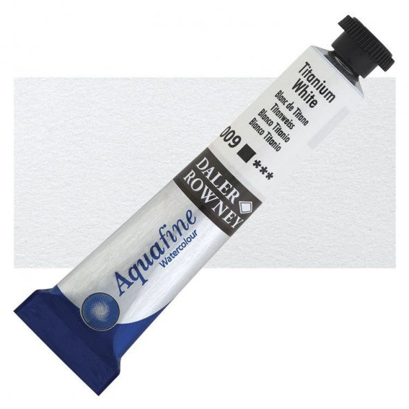 Daler Rowney Aquafine Tüp Suluboya 8 ml 009 TITANIUM WHITE