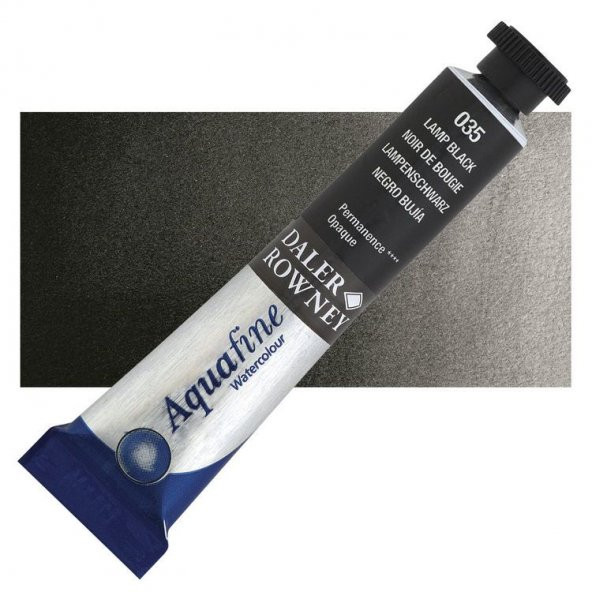 Daler Rowney Aquafine Tüp Suluboya 8 ml 035 LAMP BLACK