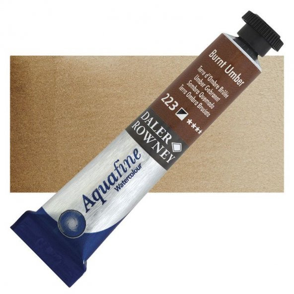 Daler Rowney Aquafine Tüp Suluboya 8 ml 223 BURNT UMBER