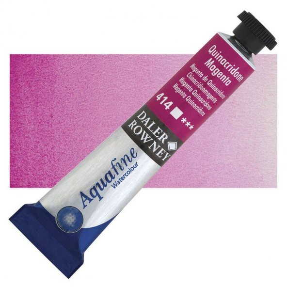 Daler Rowney Aquafine Tüp Suluboya 8 ml 414 QUINACRIDONE MAGENTA
