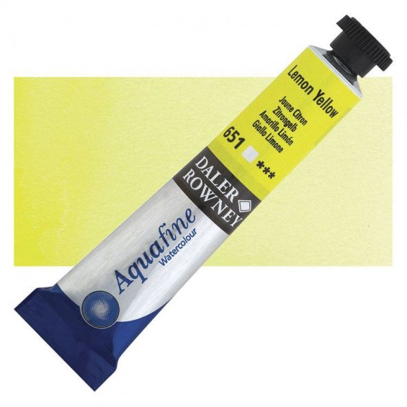 Daler Rowney Aquafine Tüp Suluboya 8 ml 651 LEMON YELLOW