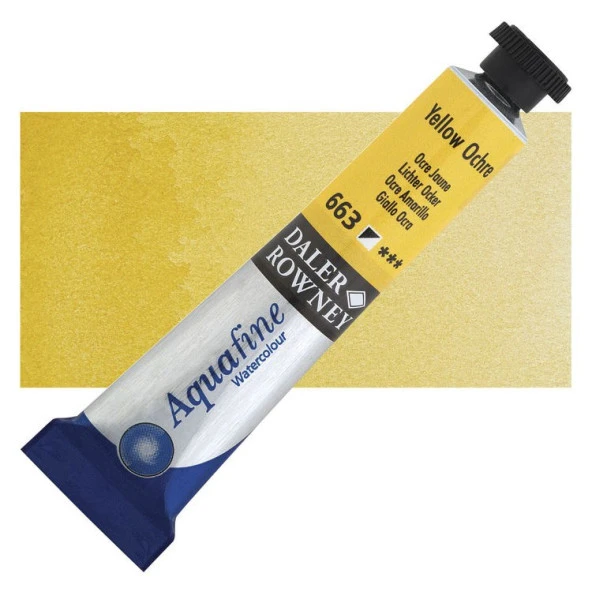 Daler Rowney Aquafine Tüp Suluboya 8 ml 663 YELLOW OCHRE