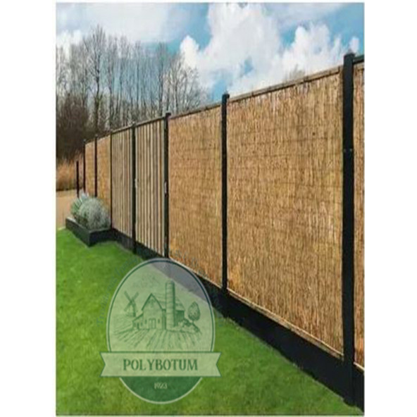 POLYBOTUM Doğal Kamış Hasır Çit 2 m X 5m Doğal Bahçe Çiti - Gölgelik Hasır - 7