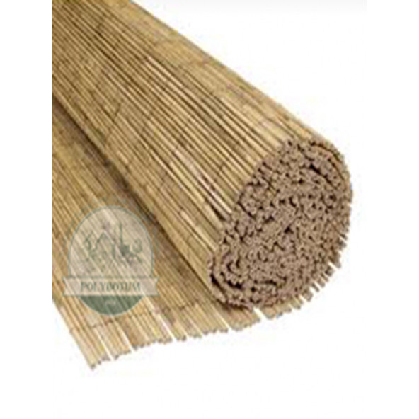 POLYBOTUM Doğal Kamış Hasır Çit 3 m X 5m Doğal Bahçe Çiti - Gölgelik Hasır - 8