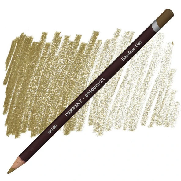 Derwent Coloursoft Pencil Yumuşak Kuruboya Kalemi C500 Lichen Green