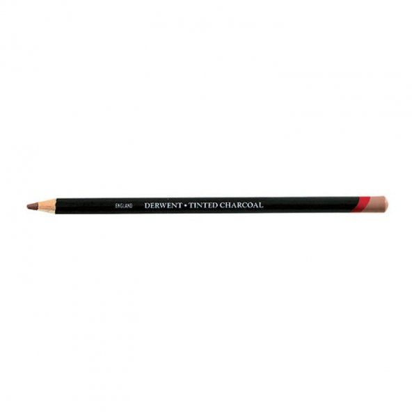 Derwent Tinted Charcoal Renkli Kömür Füzen Kalem TC03 Sunset Pink