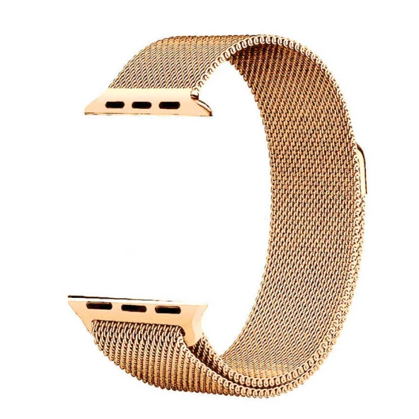 Apple Watch Ultra 49mm Kordon Saat Değildir. KRD-01 Metal Strap Kayış Lyon Tech  Rose Gold