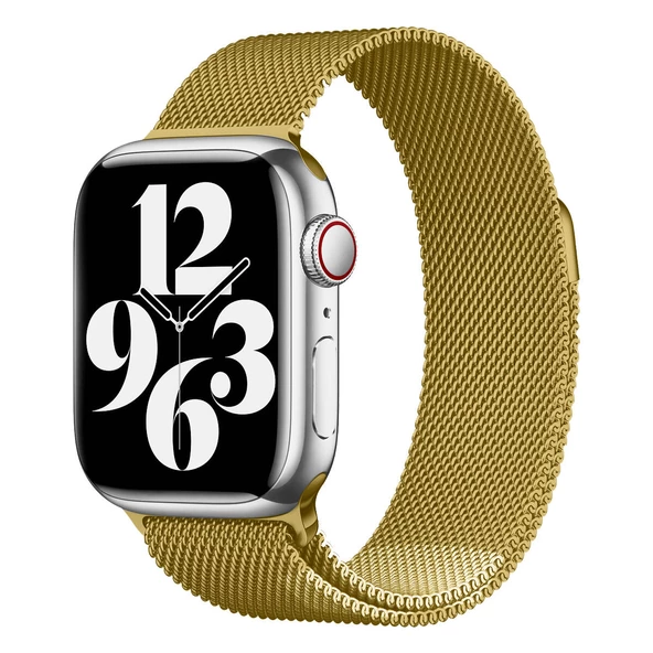 Apple Watch 44mm KRD-01 Metal Kordon Saat Değildir. Lyon Tech  Gold