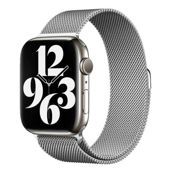 Apple Watch 42mm KRD-01 Metal Kordon Saat Değildir. Lyon Tech  Gümüş