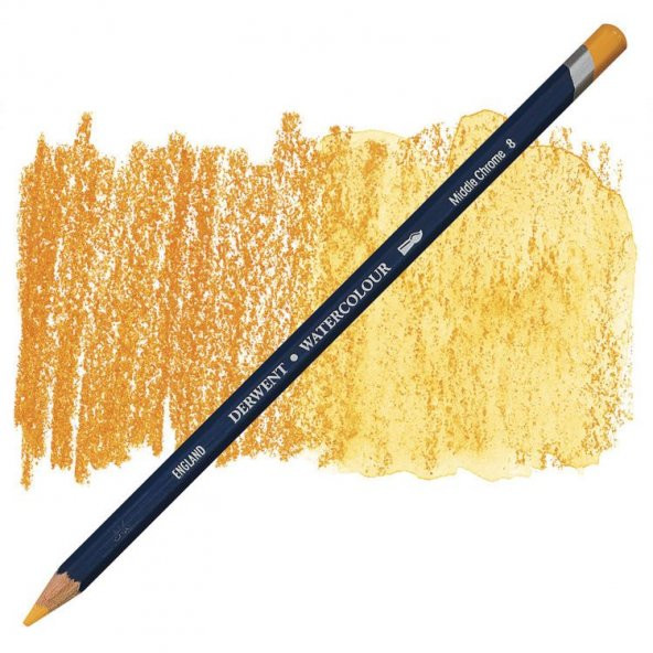 Derwent Watercolour Pencil Suluboya Kalemi 08 Middle Chrome