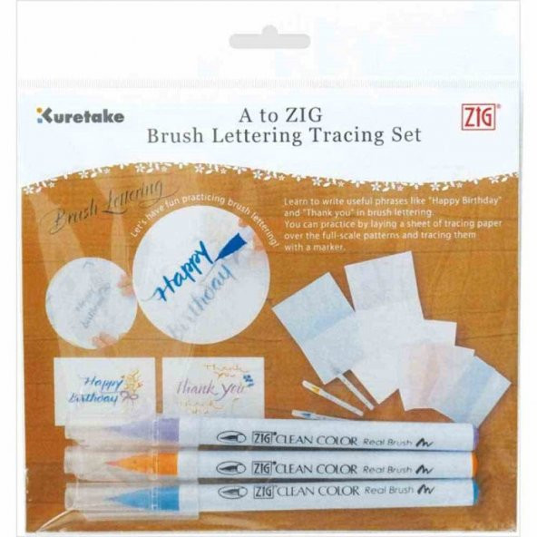 Zig Brush Lettering Tracing Set Güzel Yazı Alıştırma Seti ürün görseli