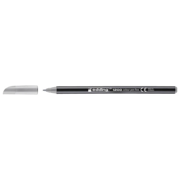 Edding 1200 Grafik Kalemi GÜMÜŞ GRİ