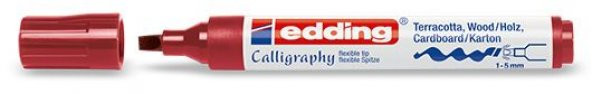 Edding 1455 Esnek Uçlu Kaligrafi Kalemi 5 mm Bordo