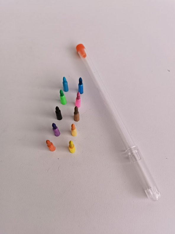 Renk Değiştirilebilir Pastel Boya Kalemi 10 Renk - 2